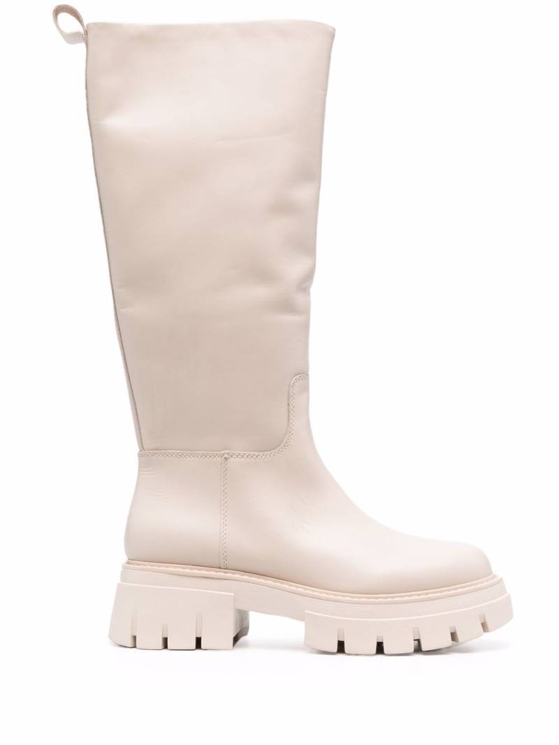 Ash Lucky knee-length leather boots - White von Ash