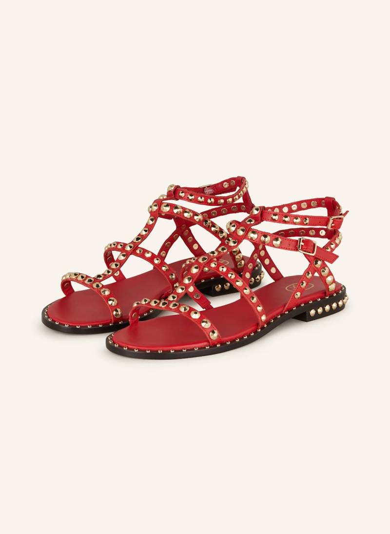 Ash Sandalen Precious Mit Nieten rot von Ash