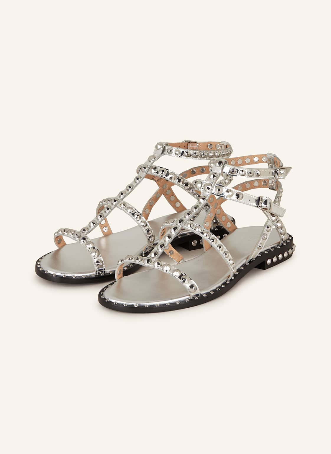 Ash Sandalen Precious Mit Nieten silber von Ash