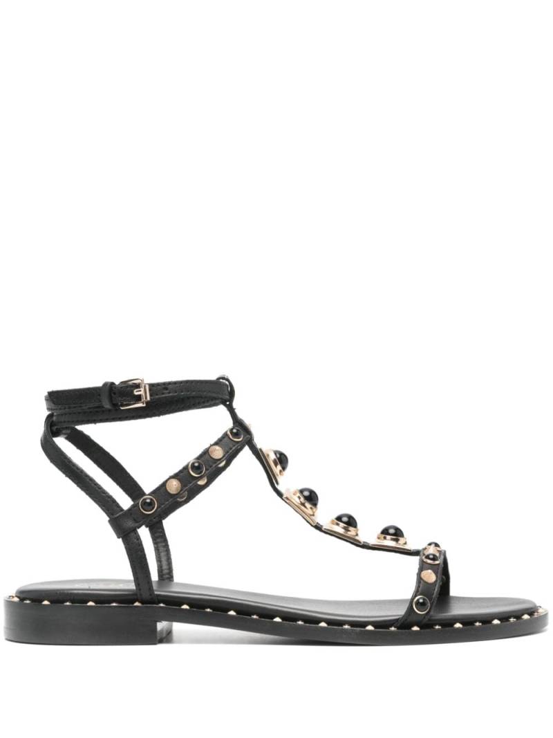 Ash bead-embellished leather sandals - Black von Ash