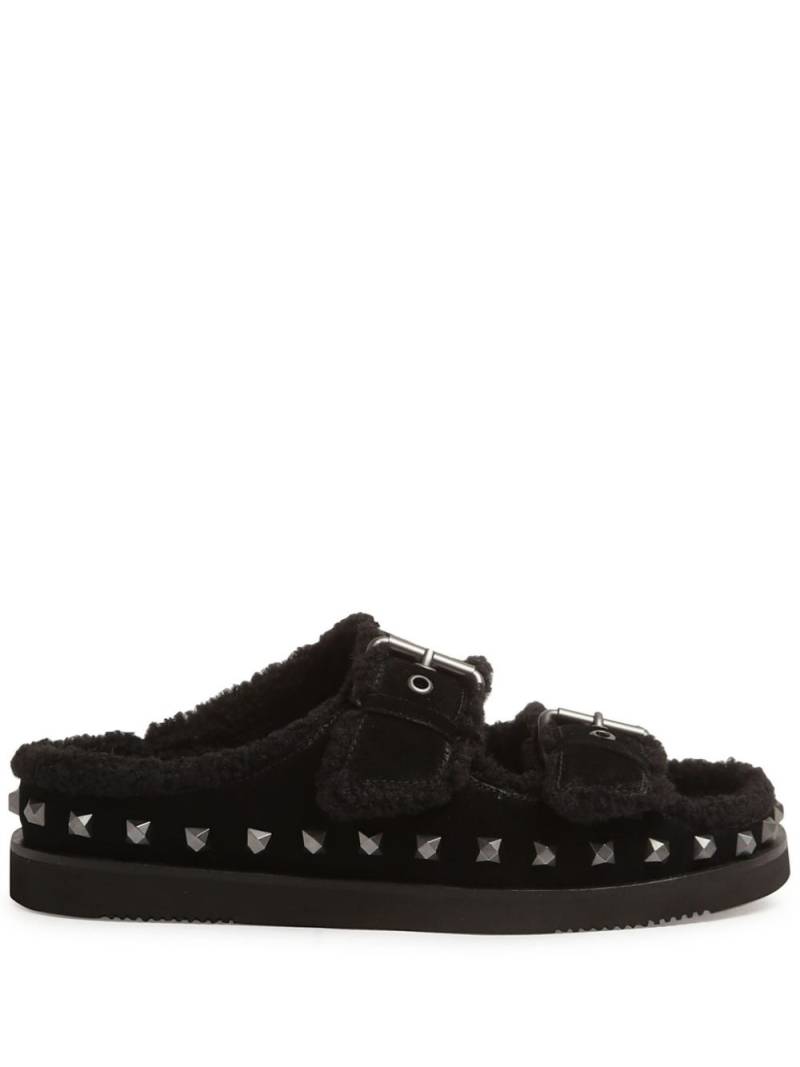 Ash buckled shearling sandals - Black von Ash