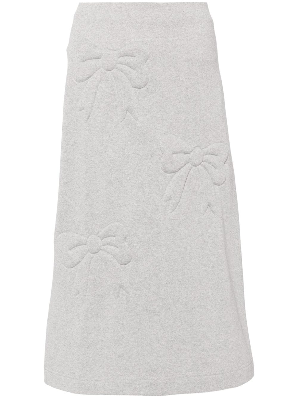 Ashley Williams bow midi skirt - Grey von Ashley Williams