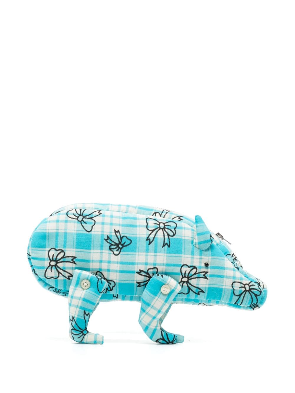 Ashley Williams Pig clutch bag - Blue von Ashley Williams