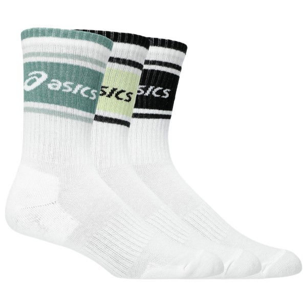 Asics - 3 Pack Logo Crew Sock - Multifunktionssocken Gr 35-38 - I;39-42 - II;43-46 - III;47-49 - IV weiß von Asics