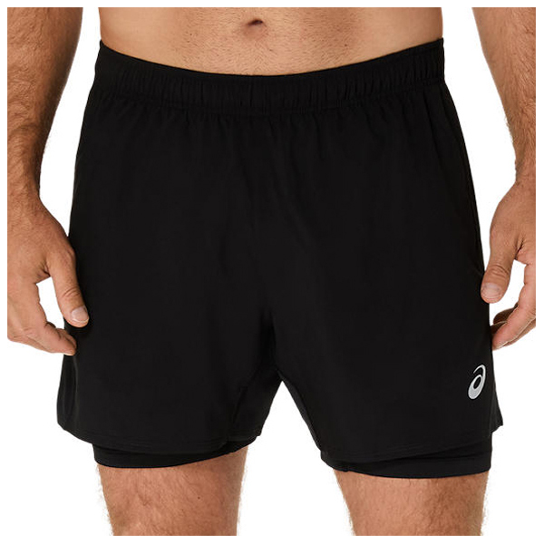 Asics - Core 2-n-1 5'' Short - Laufshorts Gr L;M;S;XL;XXL schwarz von Asics