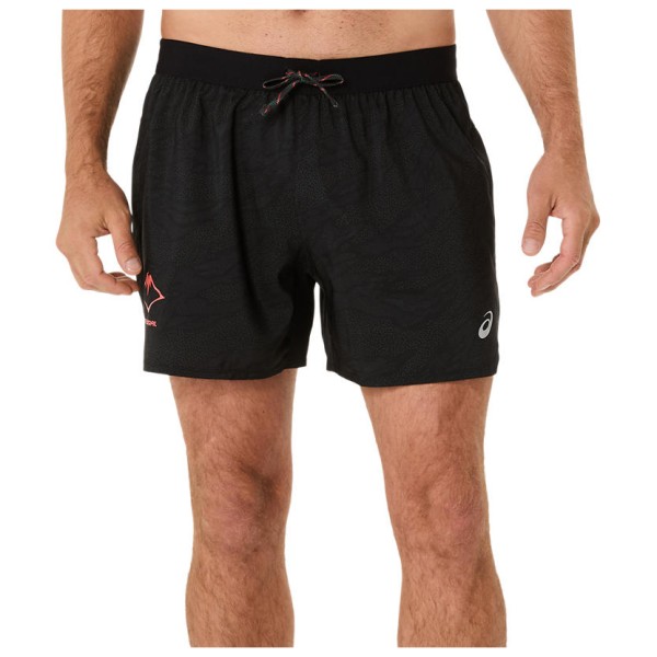 Asics - Fujitrail All Over Print 5'' Short - Laufshorts Gr XXL schwarz von Asics