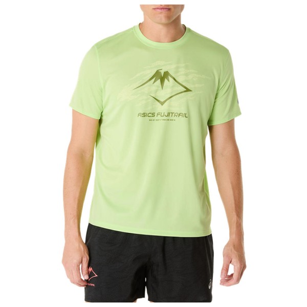 Asics - Fujitrail Logo S/S Top - Laufshirt Gr L;M;S;XL;XXL grün;weiß Asics - Fujitrail Logo S/S Top - Laufshirt Gr L;M;S;XL;XXL grün;weiß von Asics