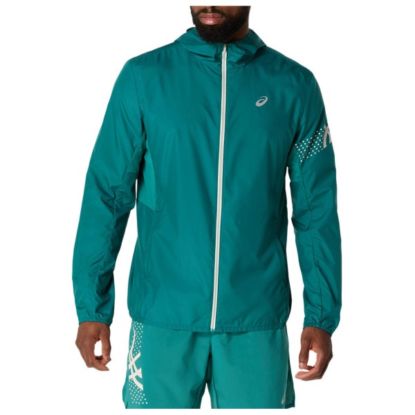 Asics - Icon Jacket - Laufjacke Gr L türkis von Asics