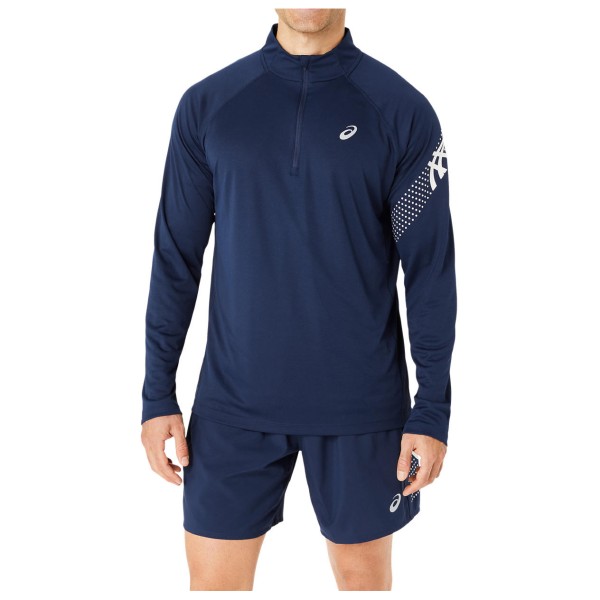 Asics - Icon L/S Half Zip - Funktionsshirt Gr L blau von Asics