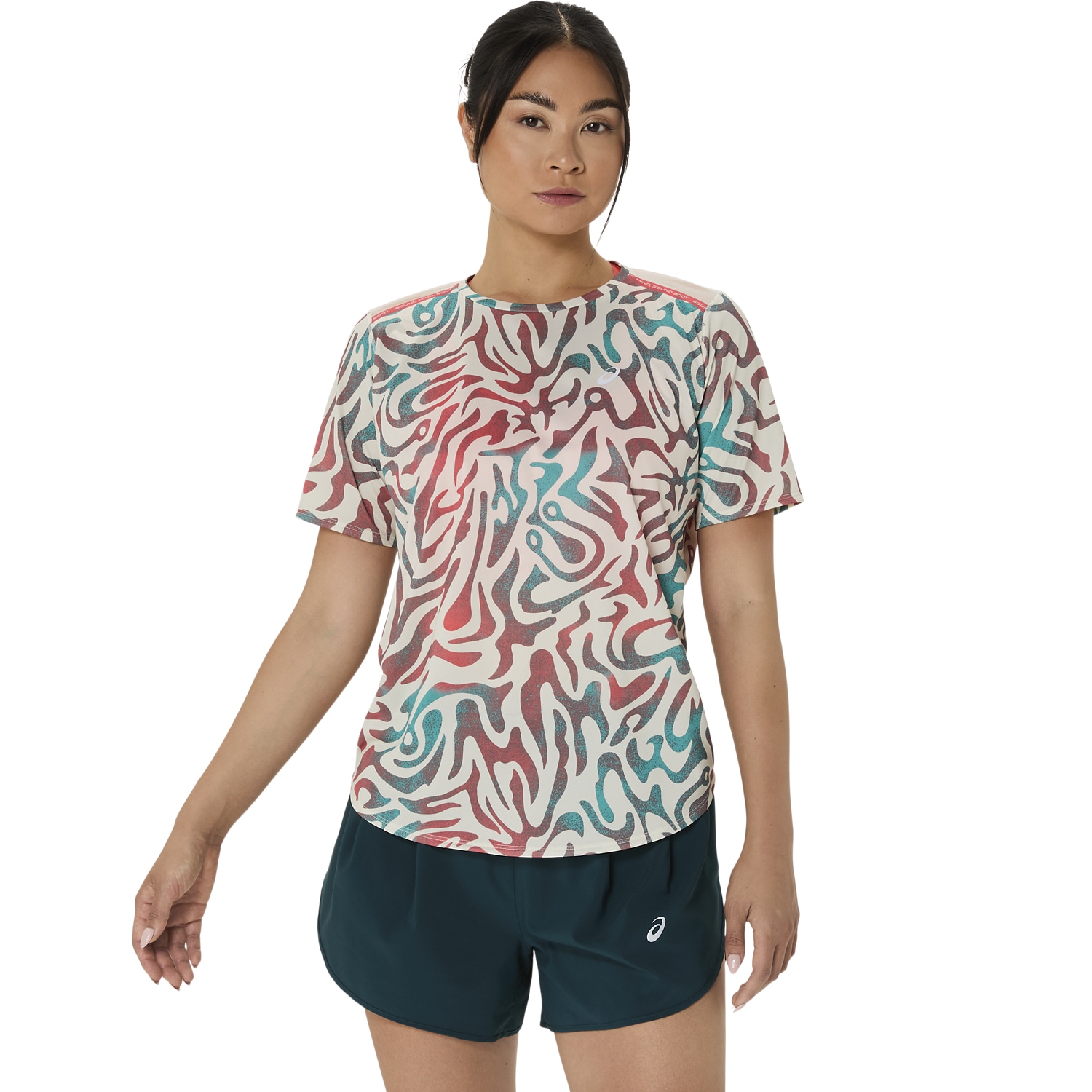 Asics Laufshirt »ROAD ALL OVER PRINT SS TOP« von Asics