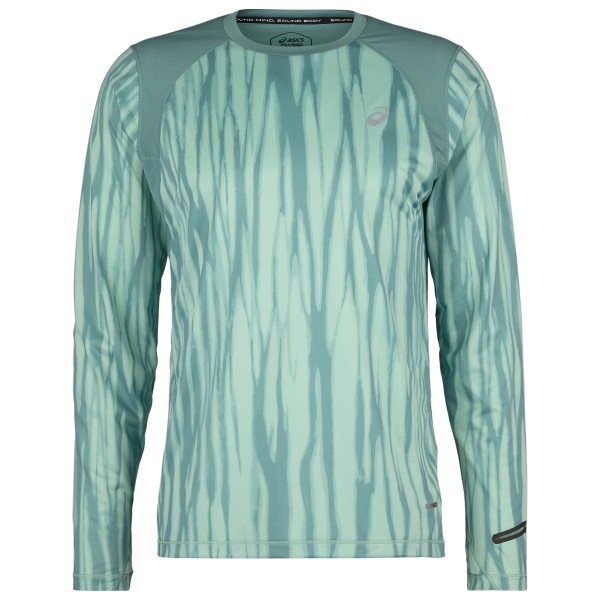 Asics - Road All Over Print L/S Top - Laufshirt Gr L;M;S;XL;XXL blau;türkis von Asics