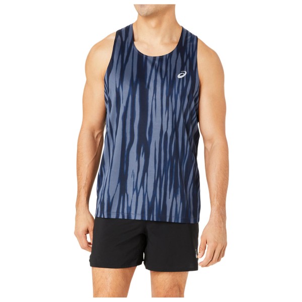 Asics - Road All Over Print Singlet - Laufshirt Gr L bunt von Asics