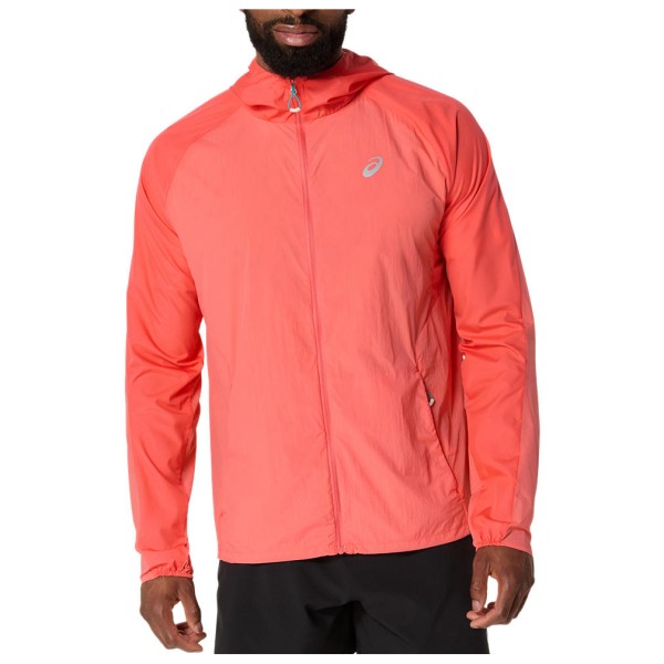 Asics - Road Packable Jacket - Laufjacke Gr L rot von Asics