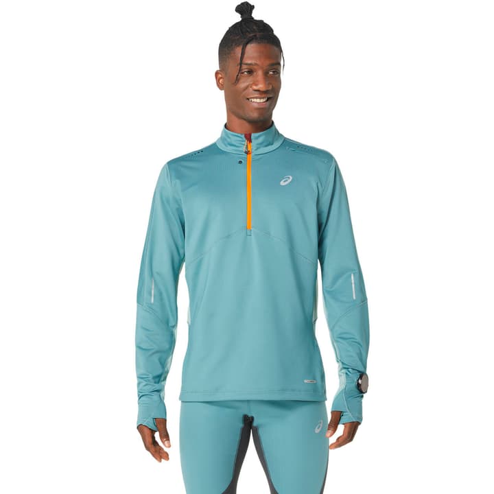 Asics Winter Run 1/2 Zip Midlayer Pullover petrol von Asics