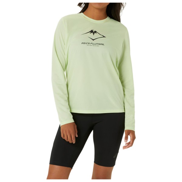 Asics - Women's Fujitrail Logo L/S Top - Laufshirt Gr L;M;S;XL;XS braun;grün von Asics