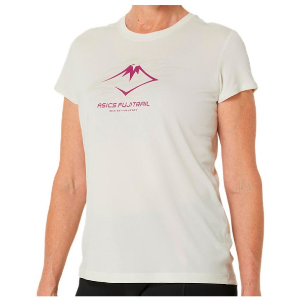 Asics - Women's Fujitrail Logo S/S Top - Laufshirt Gr L weiß von Asics