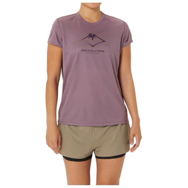 Asics - Women's Fujitrail Logo S/S Top - Laufshirt Gr S bunt von Asics