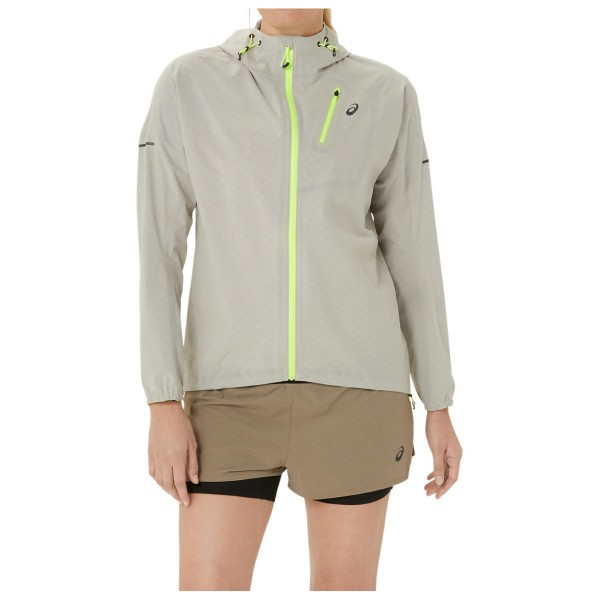 Asics - Women's Fujitrail Waterproof Jacket - Laufjacke Gr L grau von Asics