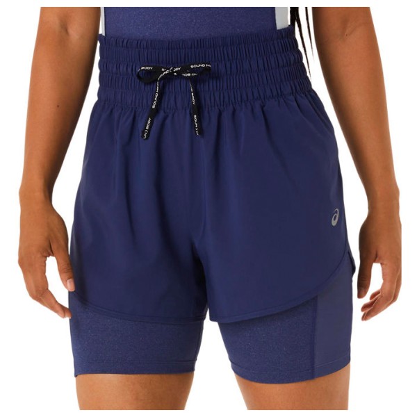 Asics - Women's Nagino 2-N-1 4'' Run Short - Laufshorts Gr L;S;XS blau von Asics