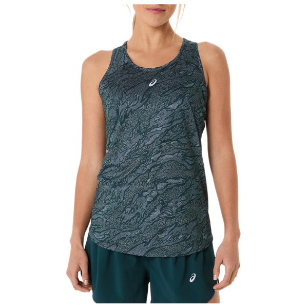 Asics - Women's Road All Over Print Tank - Tank Top Gr XL blau von Asics