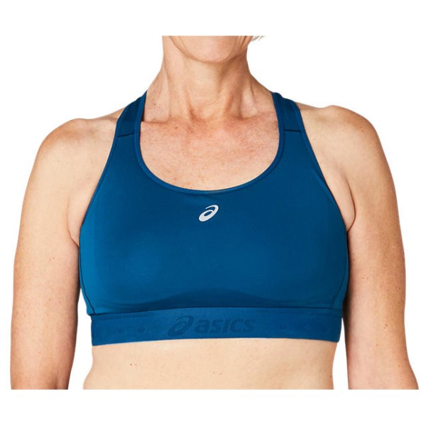 Asics - Women's Road Compression Bra - Sport-BH Gr S beige/blau von Asics