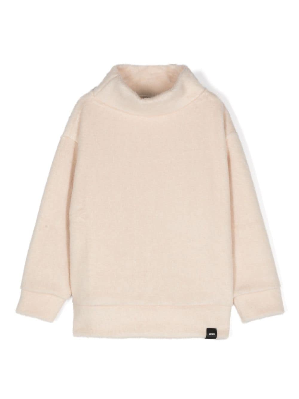 Aspesi Kids funnel-neck brushed sweatshirt - Neutrals von Aspesi Kids