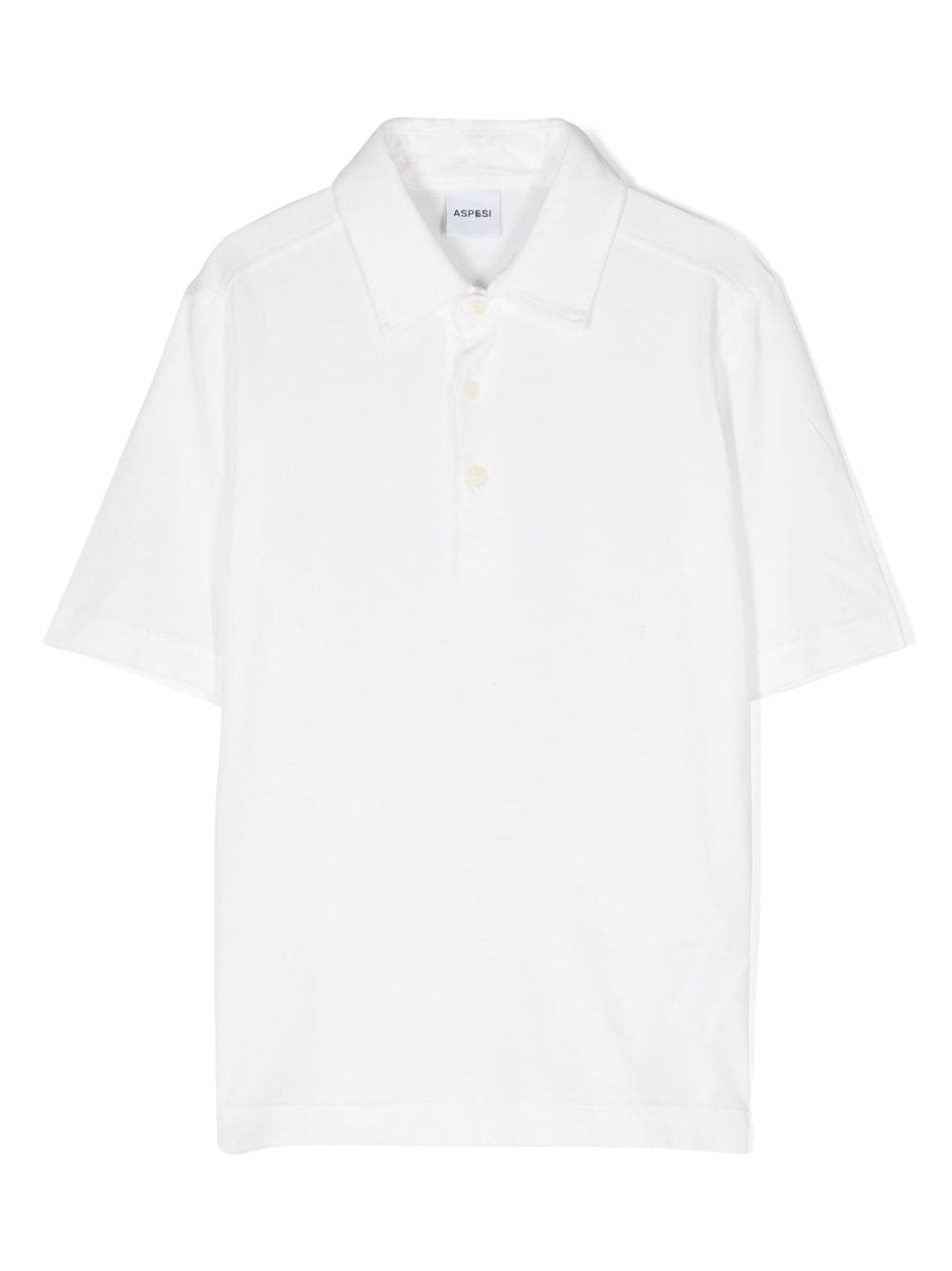 Aspesi Kids jersey short-sleeved polo shirt - White von Aspesi Kids