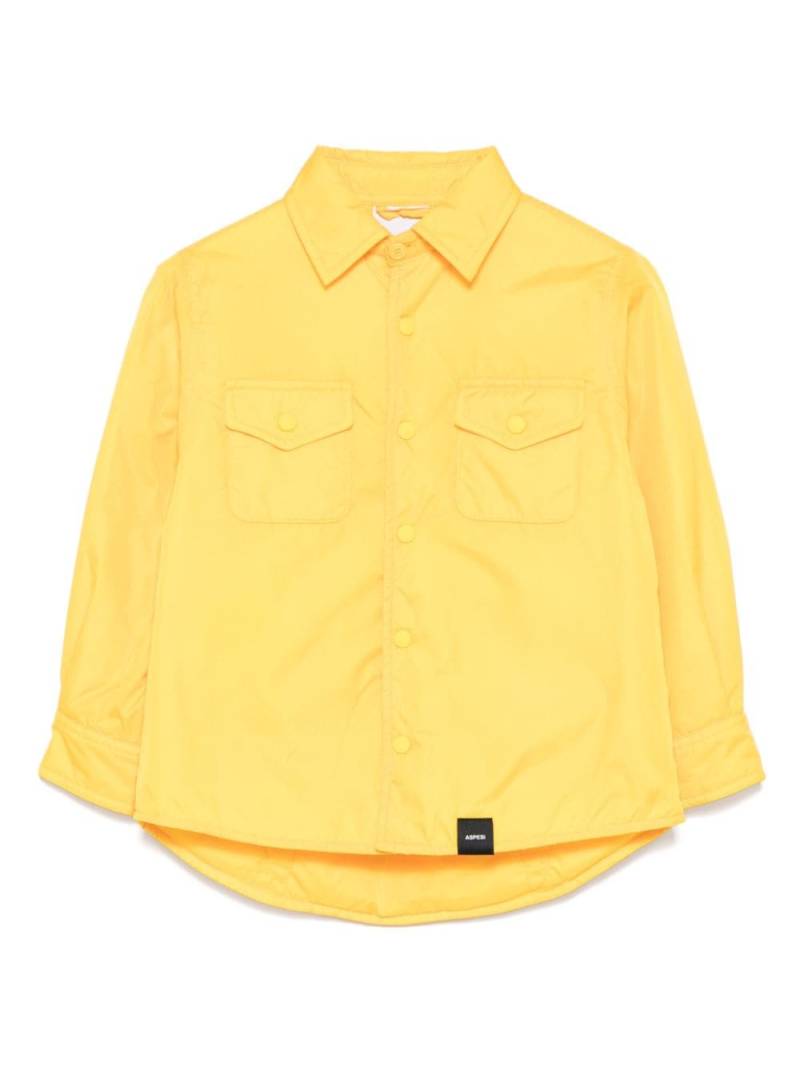 Aspesi Kids padded shirt jacket - Yellow von Aspesi Kids