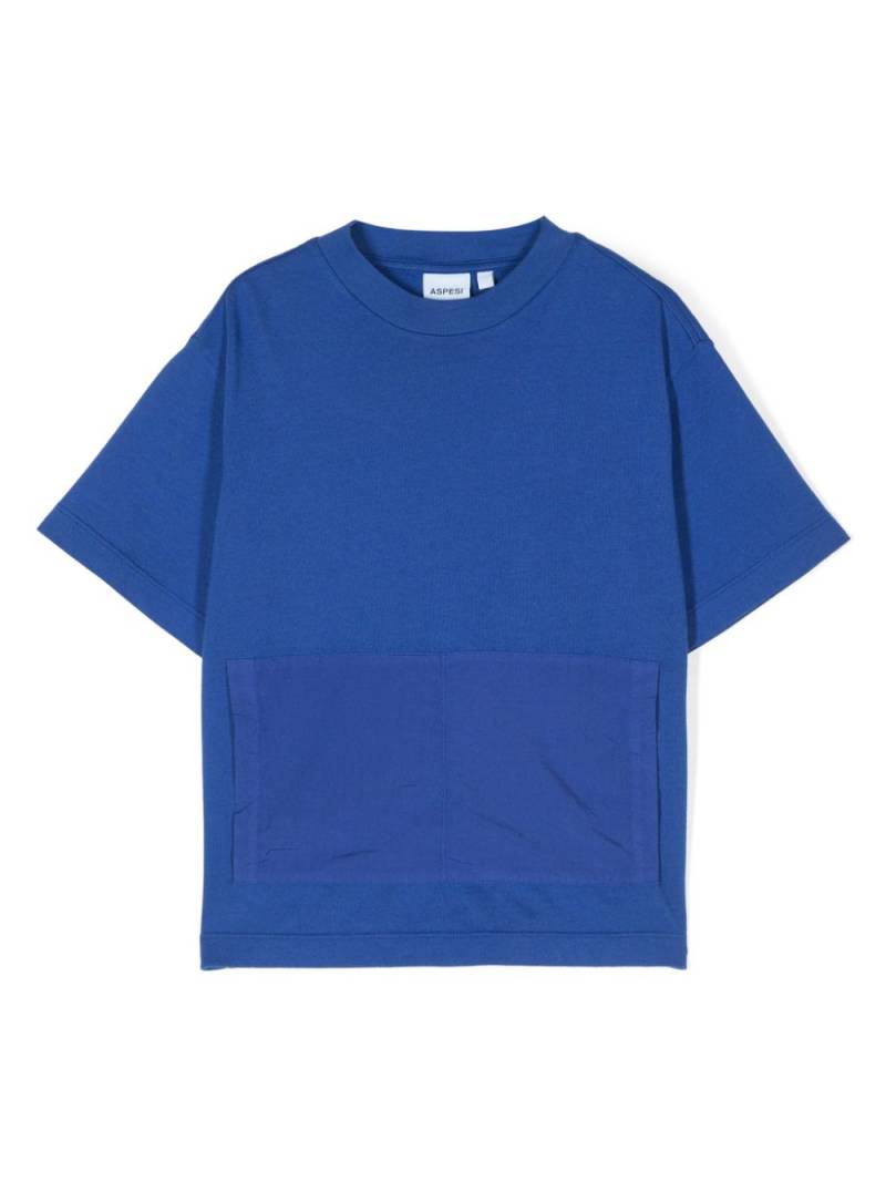 Aspesi Kids pouch-pockets T-shirt - Blue von Aspesi Kids