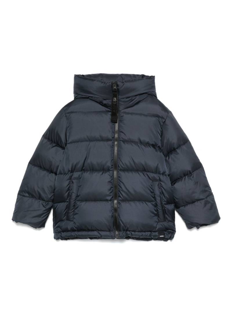 Aspesi Kids hooded puffer jacket - Blue von Aspesi Kids