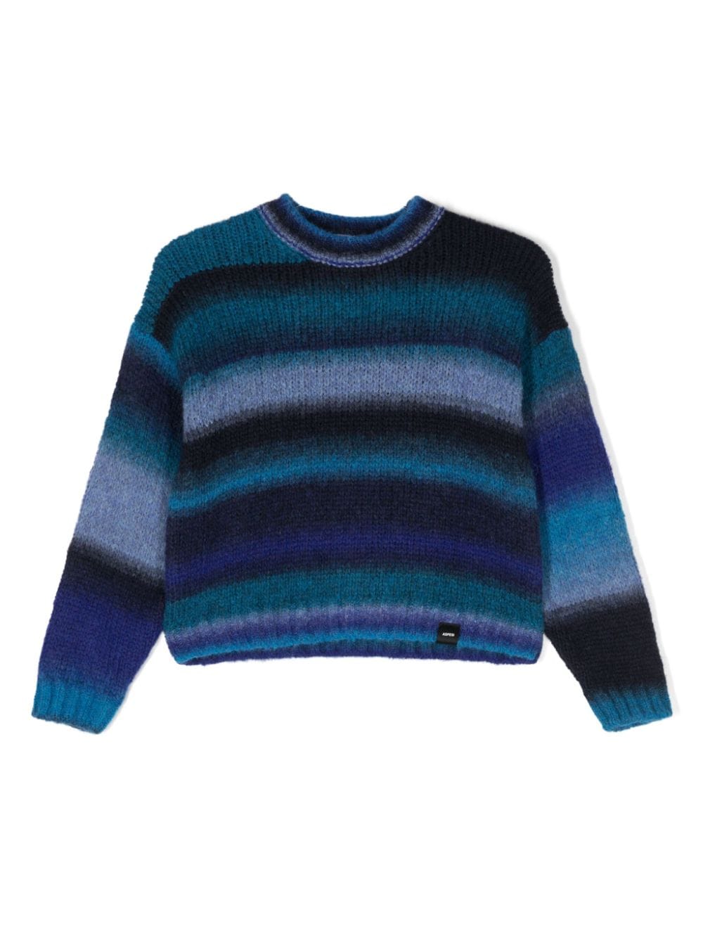 Aspesi Kids striped crew-neck jumper - Blue von Aspesi Kids