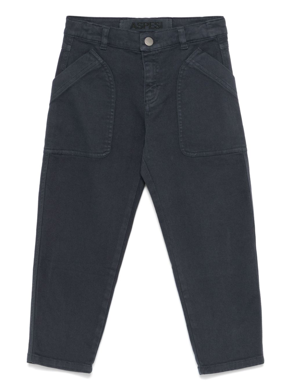 Aspesi Kids twill-weave trousers - Blue von Aspesi Kids