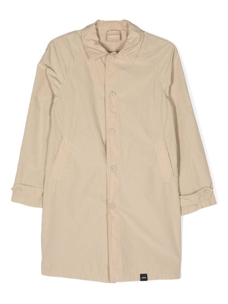 Aspesi Kids two-pocket trench coat - Neutrals von Aspesi Kids