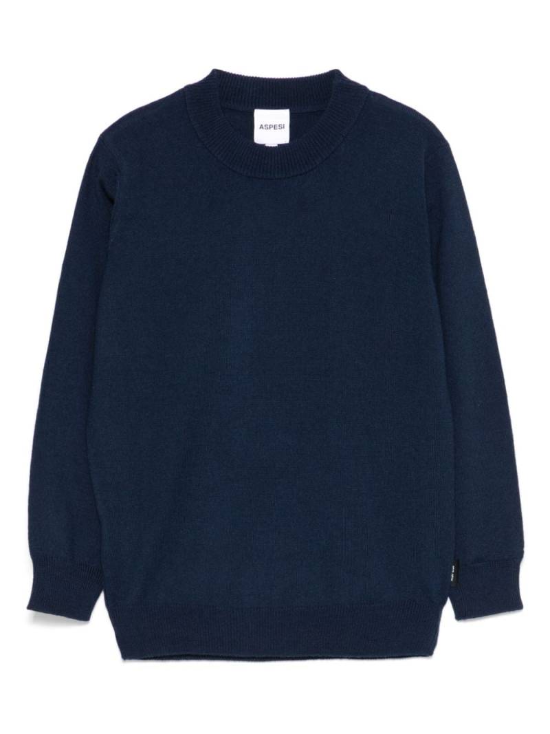 Aspesi Kids wool sweater - Blue von Aspesi Kids