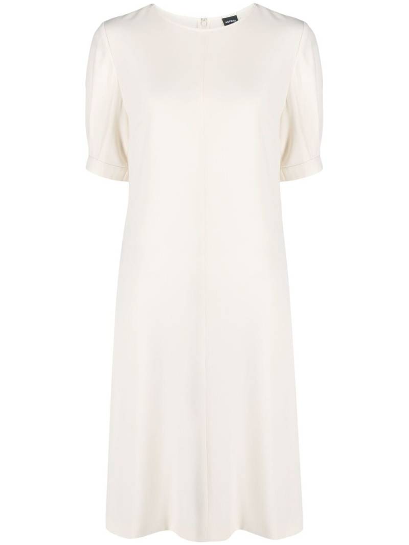 ASPESI button-embellished puff sleeve dress - Neutrals von ASPESI