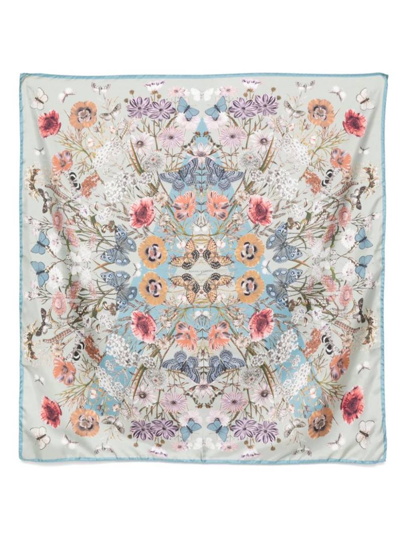 Aspinal Of London Botanical A scarf - Grey von Aspinal Of London