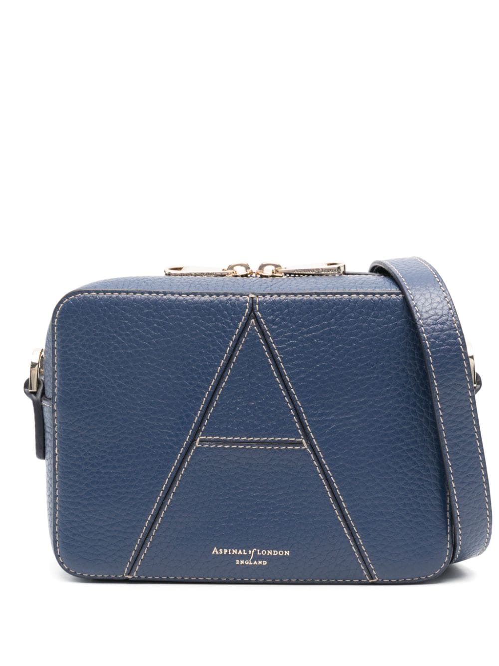 Aspinal Of London Camera leather cross body bag - Blue von Aspinal Of London