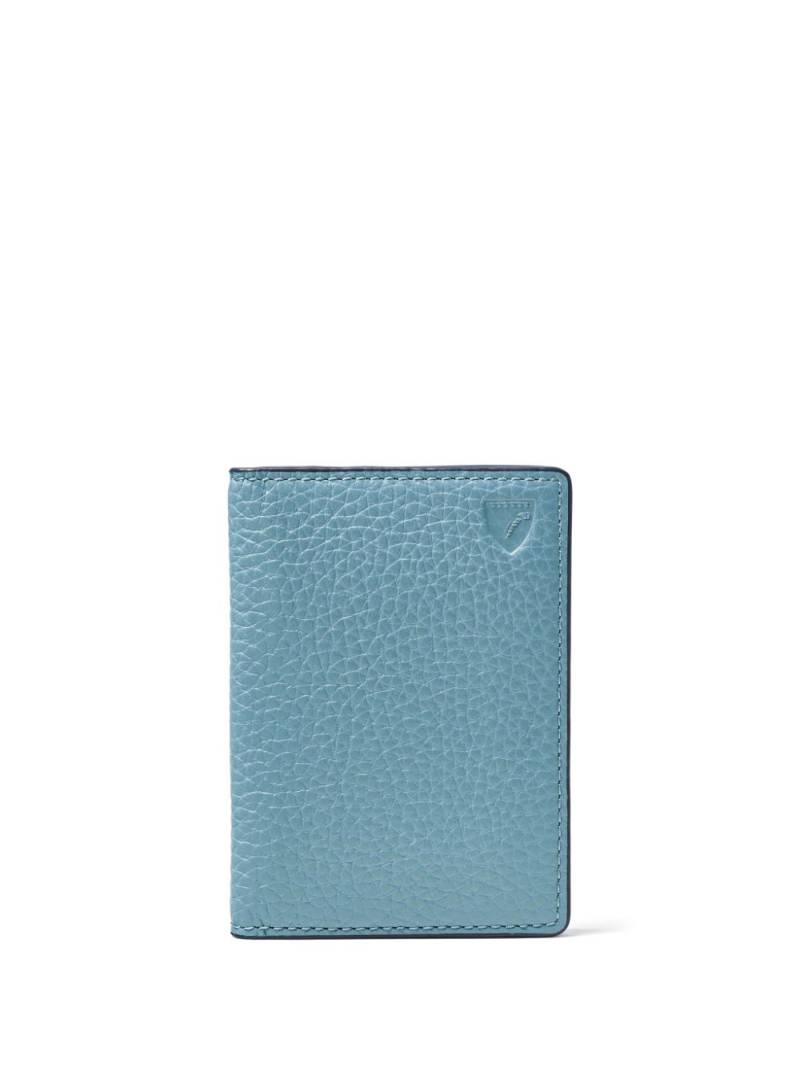 Aspinal Of London Double bi-fold cardholder - Blue von Aspinal Of London