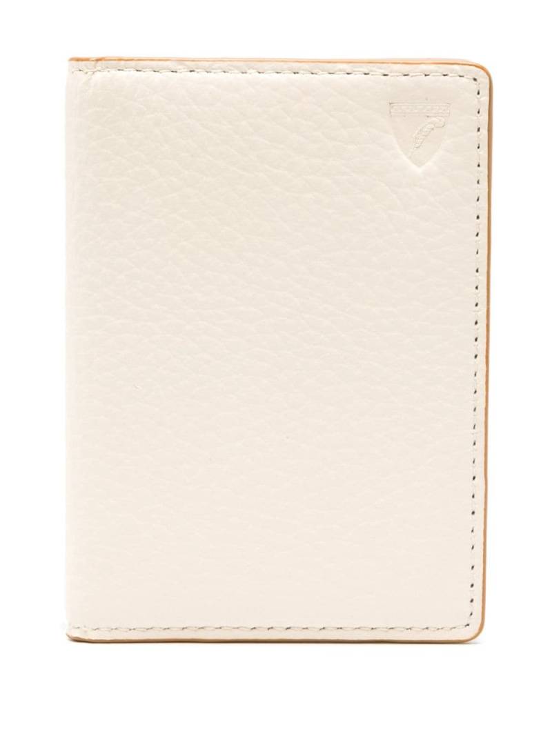 Aspinal Of London Double leather cardholder - White von Aspinal Of London