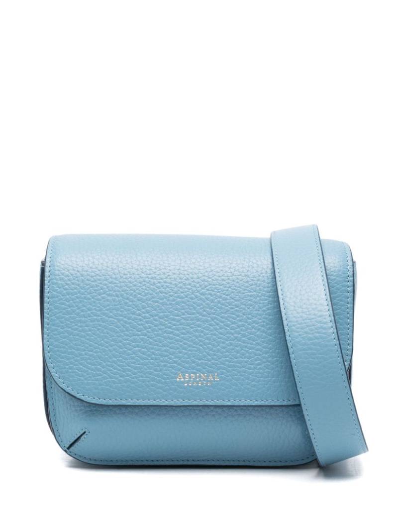 Aspinal Of London Ella leather crossbody bag - Blue von Aspinal Of London