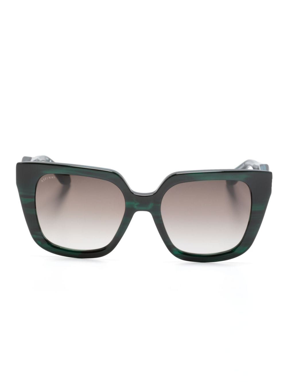 Aspinal Of London Liane square-frame sunglasses - Green von Aspinal Of London