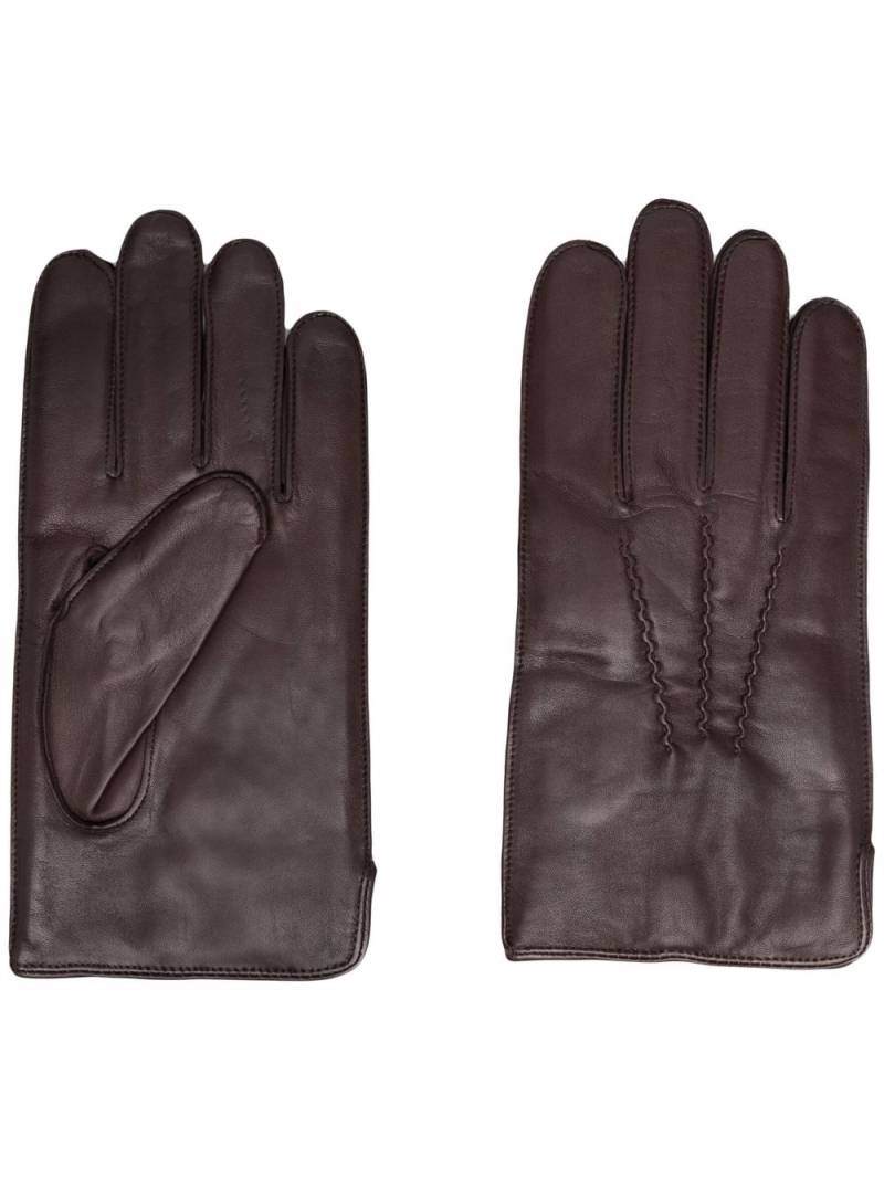 Aspinal Of London MENS CASHMERE GLOVES BROWN SHEEP NAPPA L von Aspinal Of London