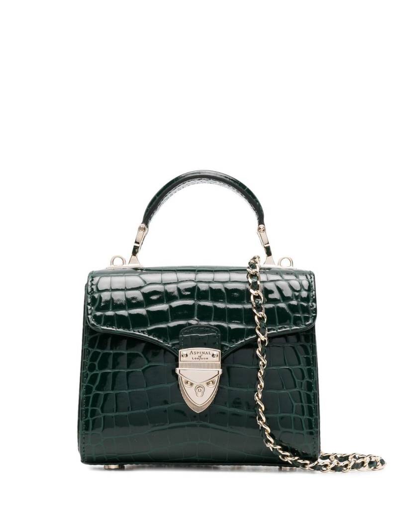 Aspinal Of London mini Mayfair top-handle bag - Green von Aspinal Of London