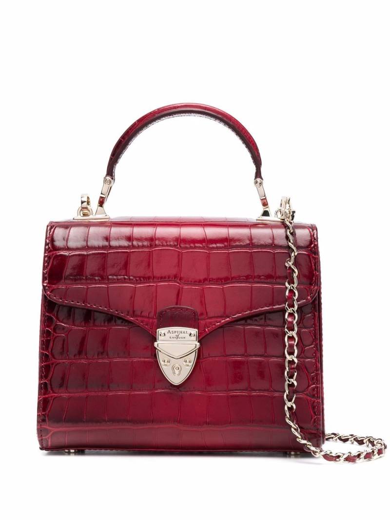 Aspinal Of London Midi Mayfair top-handle bag - Red von Aspinal Of London