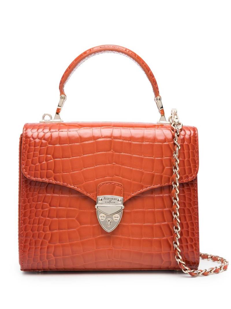 Aspinal Of London mini Mayfair top-handle bag - Orange von Aspinal Of London