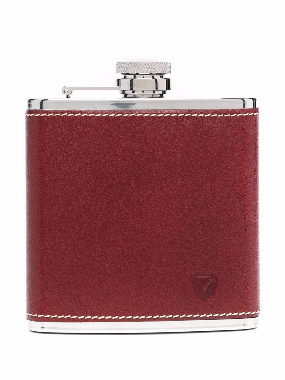 Aspinal Of London contrast stitching hip flask - Brown von Aspinal Of London