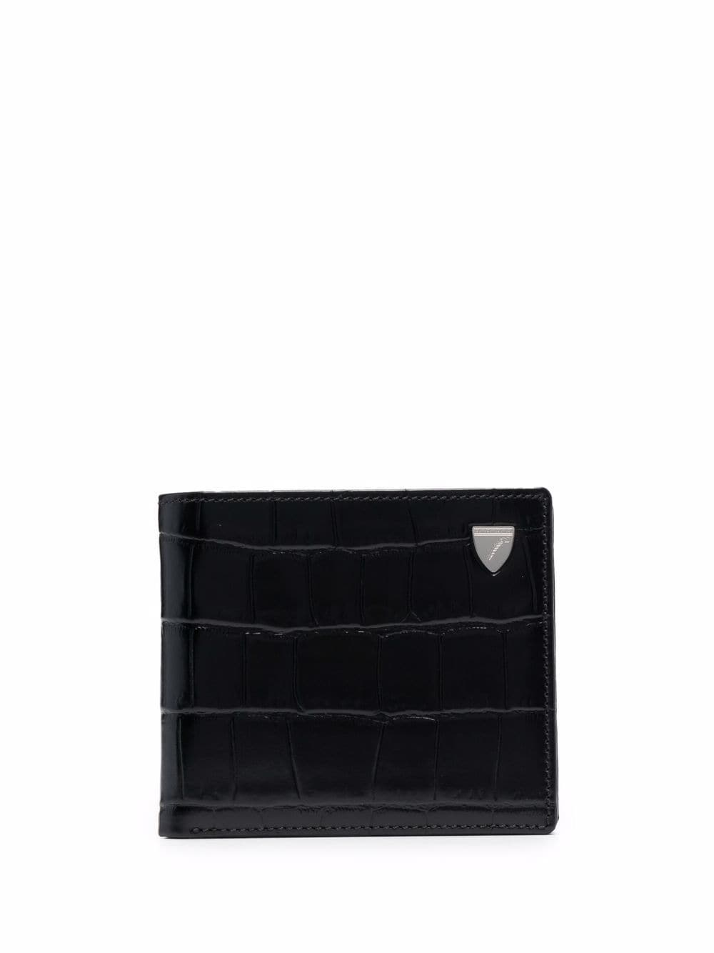 Aspinal Of London croc-effect bi-fold wallet - Black von Aspinal Of London