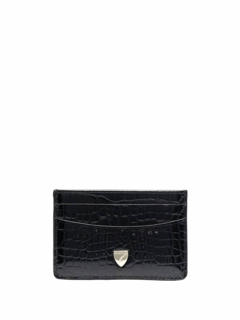 Aspinal Of London croc-effect cardholder - Black von Aspinal Of London