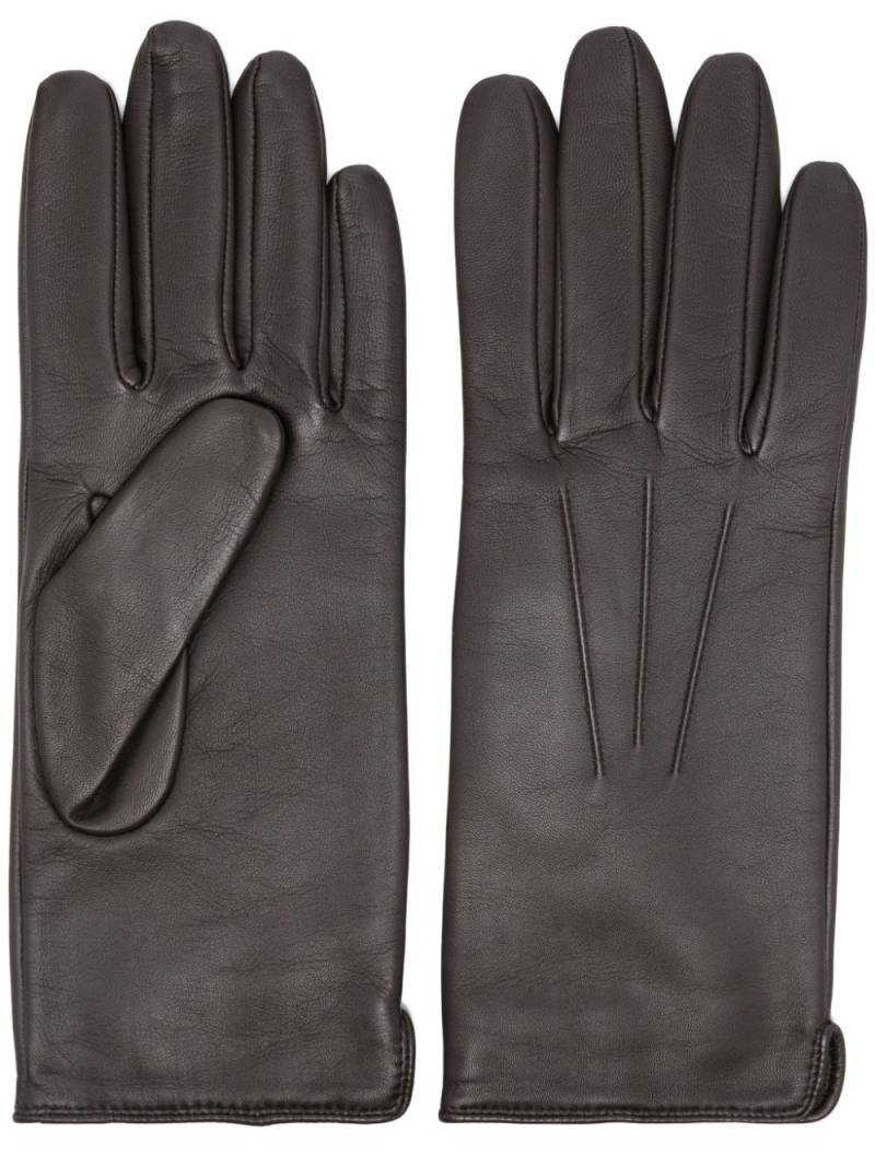 Aspinal Of London leather gloves - Brown von Aspinal Of London