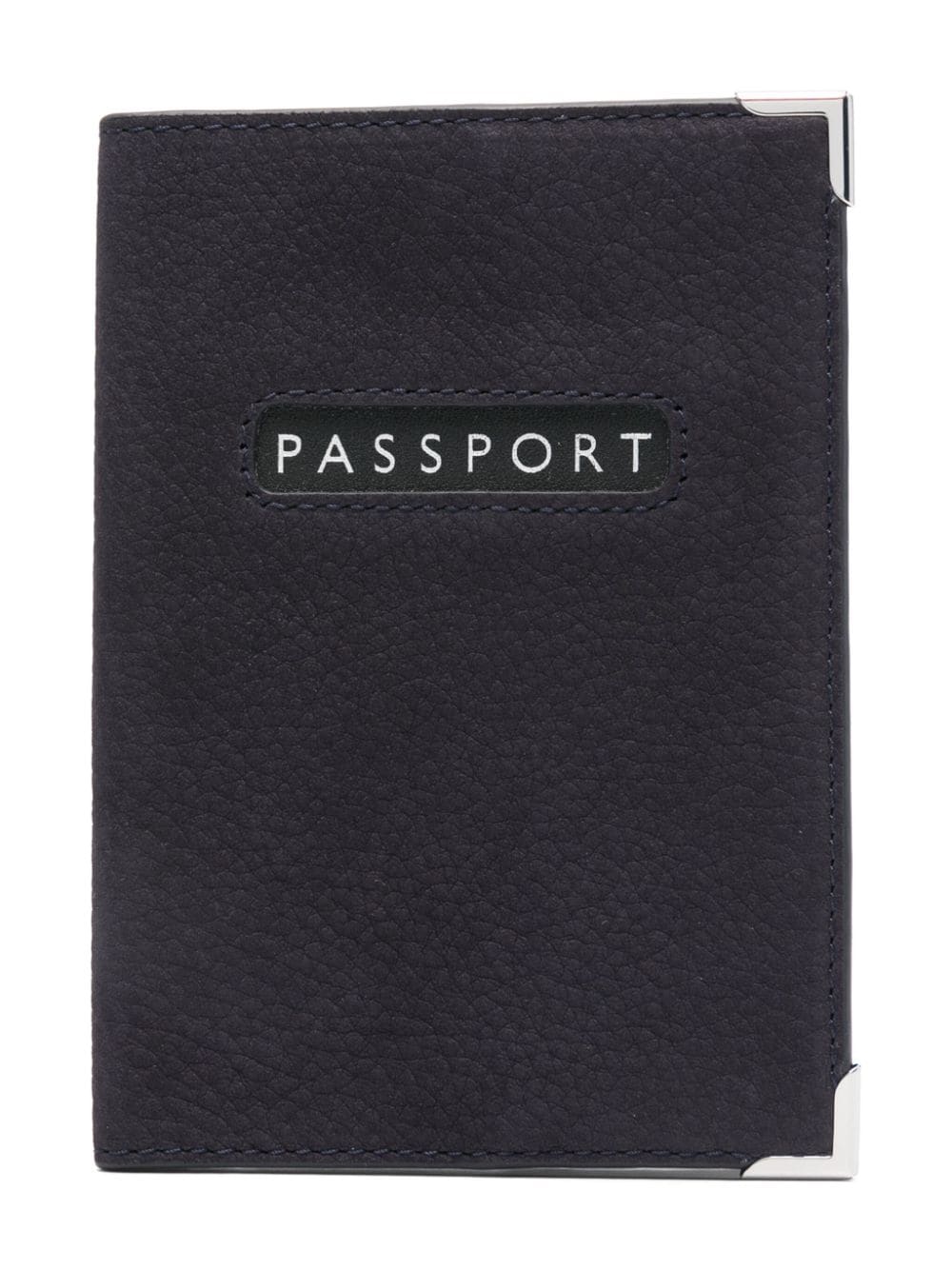 Aspinal Of London leather passport cover - Blue von Aspinal Of London